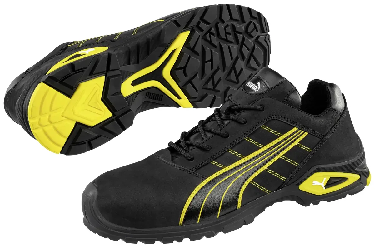 Amsterdam Low 642710-42 Veiligheidsschoenen S3 Schoenmaat (EU): 42 Zwart, Geel 1 paar de Puma Safety, Noir, Jaune – image du produit