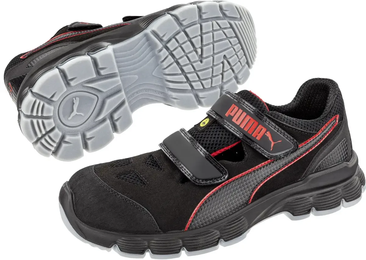 Aviat Low ESD SRC 640891-45 Veiligheidsschoenen S1P Schoenmaat (EU): 45 Zwart, Rood 1 stuk(s) de Puma Safety, Noir, Rouge – image du produit