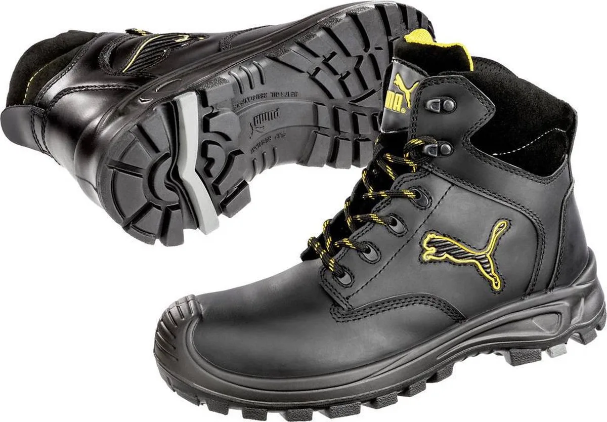 Borneo S3 HRO SRC 630411 zwart/grijs von Puma Safety, Schwarz, Grau, 43 – Produktbild