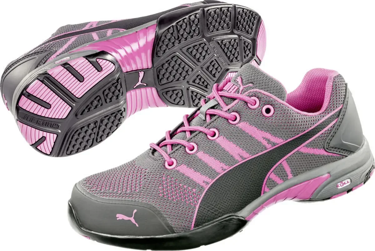 Celerity Knit Pink 642910-35 Veiligheidsschoenen S1 Schoenmaat (EU): 35 Grijs, Pink 1 stuk(s) von Puma Safety, Grau, Rosa – Produktbild