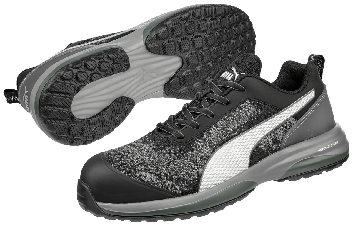 Charge Black Low 644540200000044 Lage veiligheidsschoenen ESD S1P Schoenmaat (EU): 44 Zwart, Grijs 1 paar från Puma Safety, Svart, Grå – produktbild