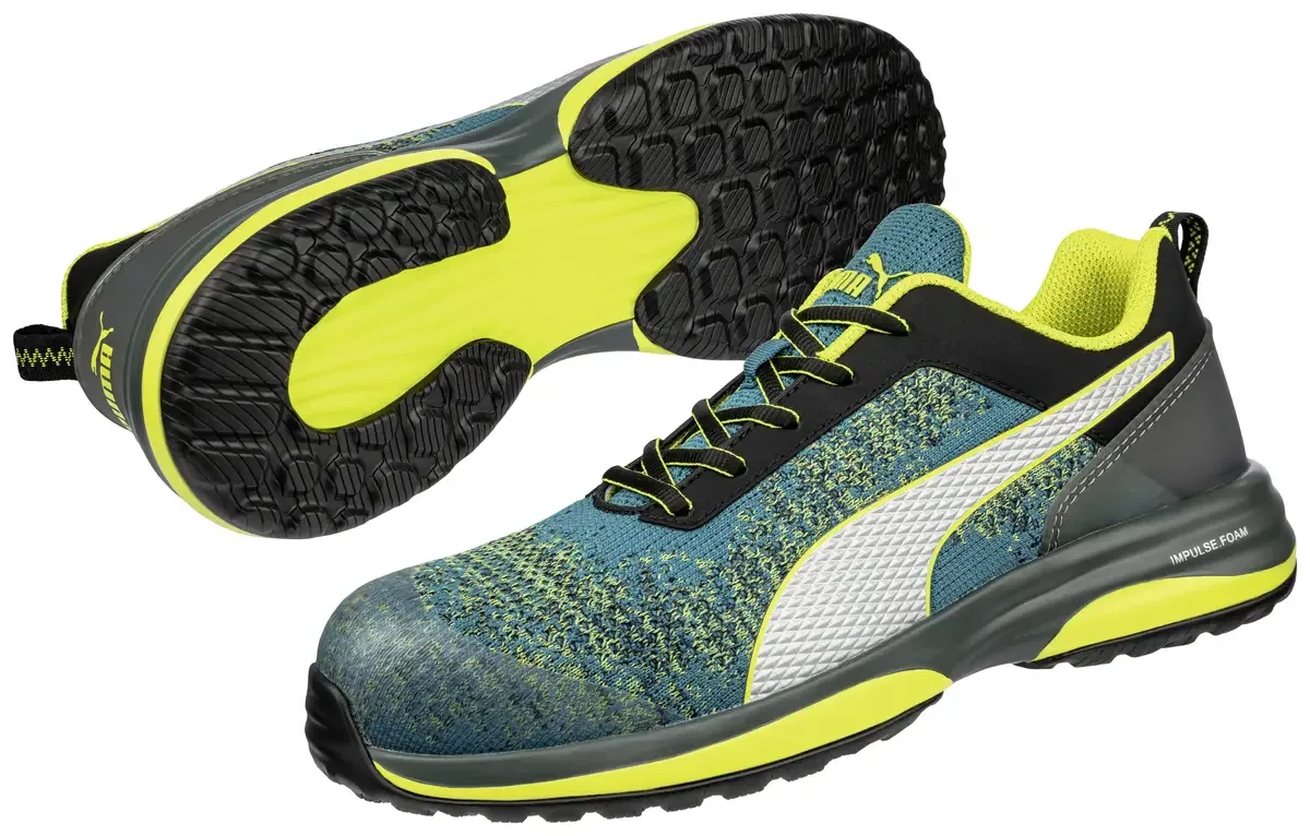 Charge Green Low 644520642000036 Lage veiligheidsschoenen ESD S1P Schoenmaat (EU): 36 Grijs, Groen, Geel 1 paar van Puma Safety, Grijs, Groen, Geel – productafbeelding