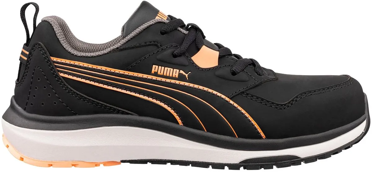 Stepper S3S Sicherheitsschuh Wasserabweisend von Puma Safety, Schwarz, Peach – Produktbild