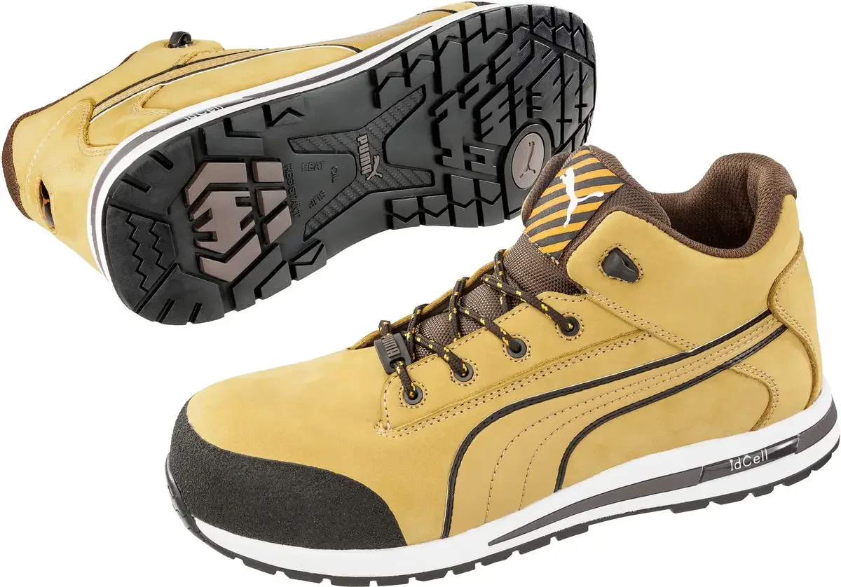 Dash Wheat Mid HRO SRC 633180-45 Hoge veiligheidsschoenen S3 Schoenmaat (EU): 45 Beige, Bruin 1 stuk(s) von Puma Safety, Beige, Braun – Produktbild