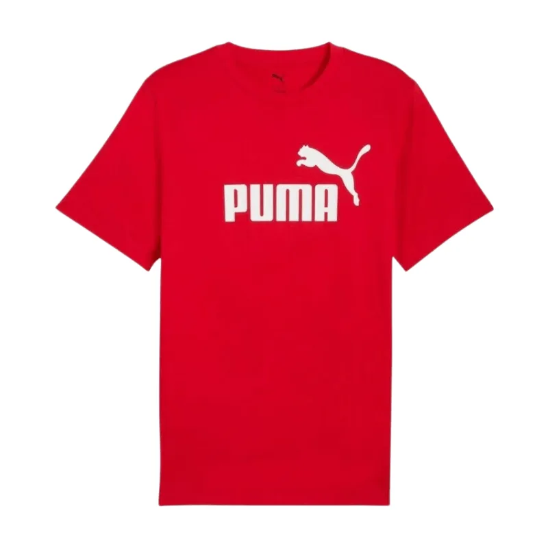 Essentials No. 1 Logo T-Shirt For All Time Red Men's van Puma Safety – productafbeelding