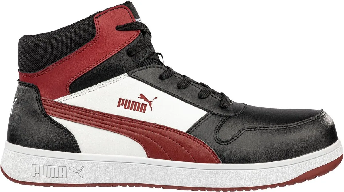 Frontcourt Black/White/Red S3L 630050 - Zwart/Wit van Puma Safety, Zwart, Wit, 45 – productafbeelding