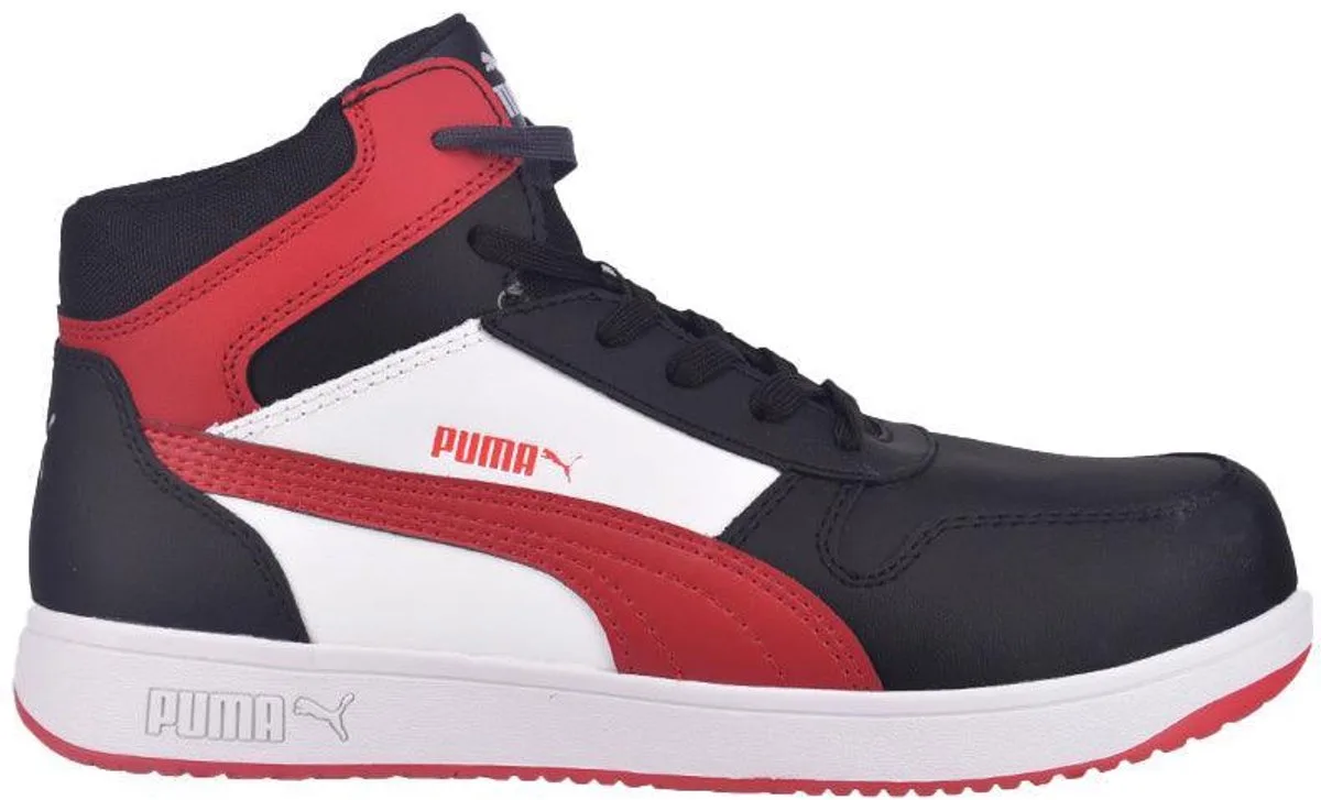 Frontcourt Black/White/Red S3L 630050 - Zwart/Wit van Puma Safety, Zwart, Wit, 48 – productafbeelding