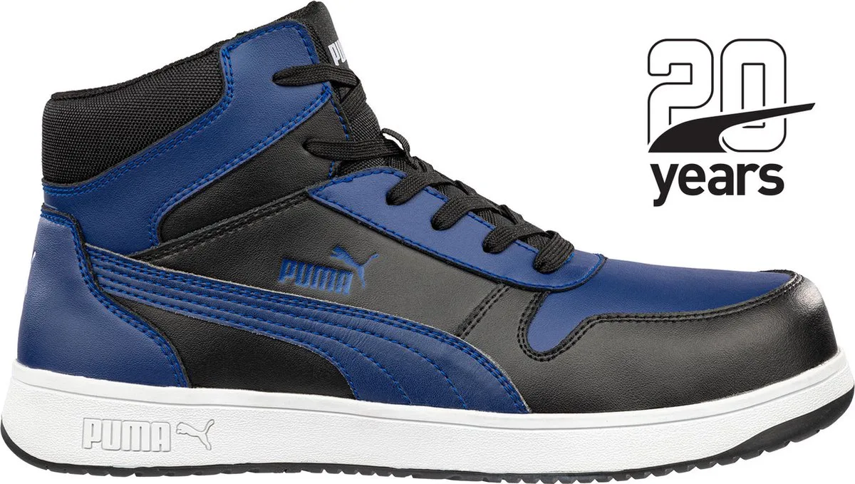 Frontcourt S3L 630070 - Zwart/Blauw från Puma Safety, Svart, Blå, 44 – produktbild