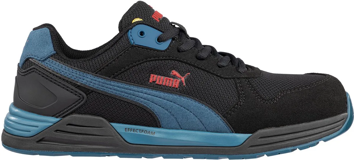Frontside Zwart/Blue Laag S1P 644660 - Zwart/Blauw van Puma Safety, Zwart, Blauw, 40 – productafbeelding