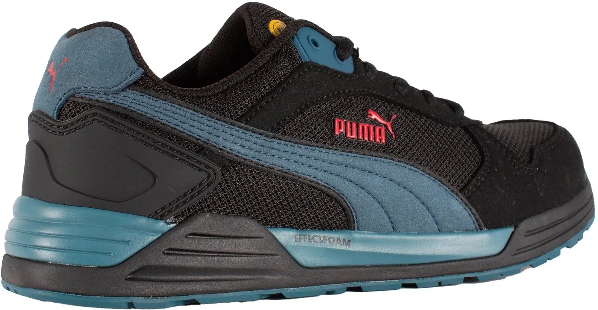 Frontside Zwart/Blue Laag S1P 644660 - Zwart/Blauw van Puma Safety, Zwart, Blauw, 46 – productafbeelding