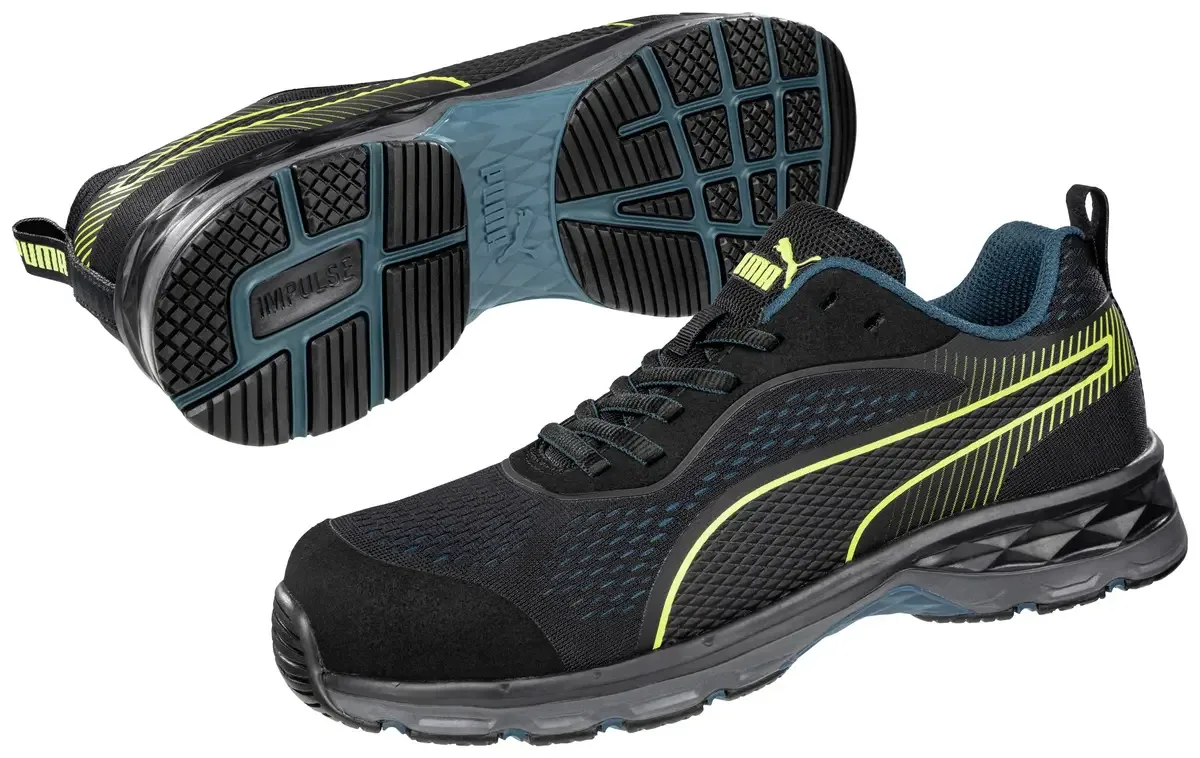 Fuse Knit Black WNS Low 643930264000039 Lage veiligheidsschoenen ESD S1P Schoenmaat (EU): 39 Zwart, Groen 1 paar van Puma Safety, Zwart, Groen – productafbeelding