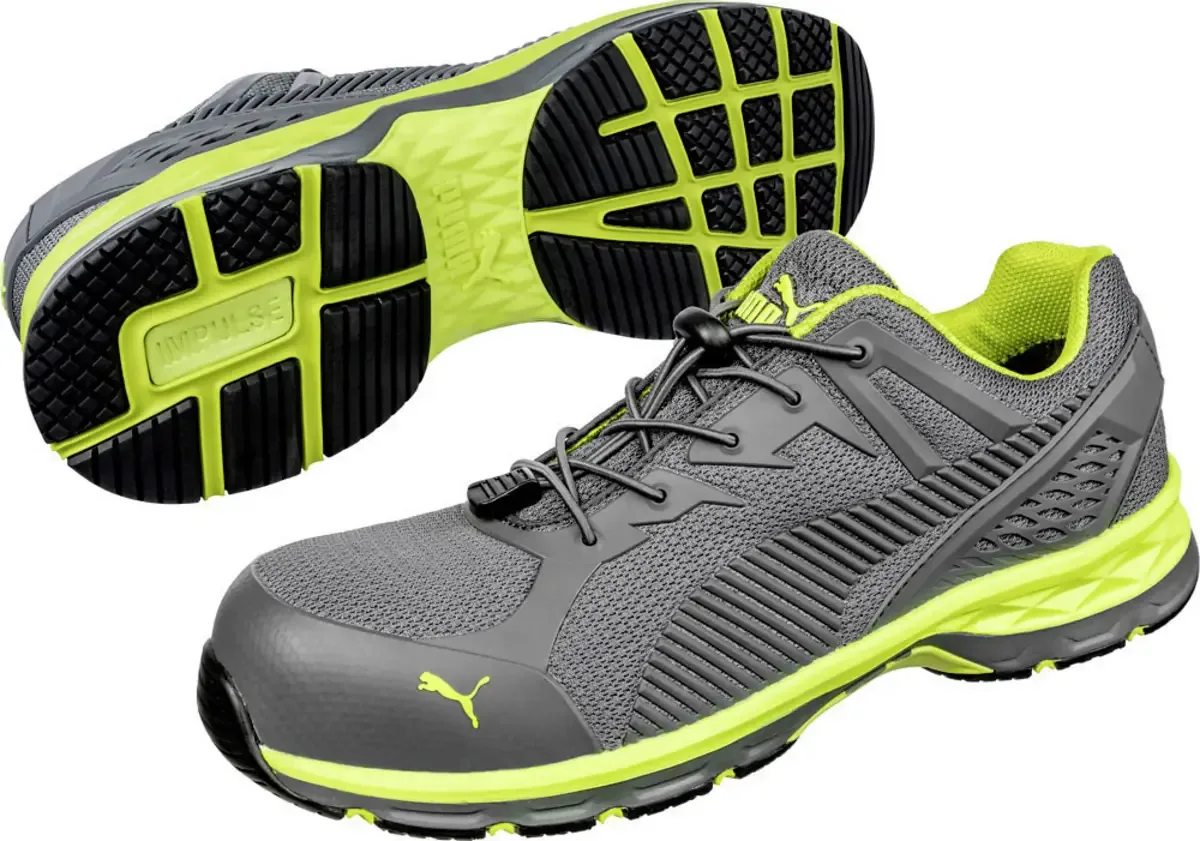 FUSE MOTION 2.0 GREEN LOW 643880-45 Veiligheidsschoenen ESD S1P Schoenmaat (EU): 45 Grijs, Groen 1 stuk(s) van Puma Safety, Grijs, Groen – productafbeelding