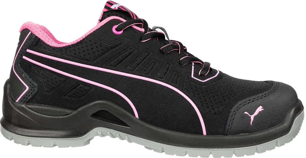 Fuse TC Laag S1P 644110 - Zwart/Roze van Puma Safety, Zwart, 40 – productafbeelding