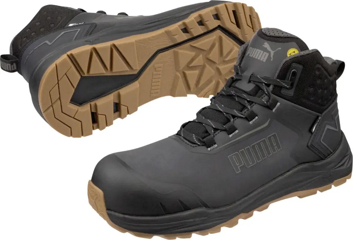 FUSION ANTHRACITE/GUM CTX MID S7S ESD FO HRO SR 635610806000044 Veiligheidsschoenen S7S Schoenmaat (EU): 44 1 paar de Puma Safety, Anthracite – image du produit