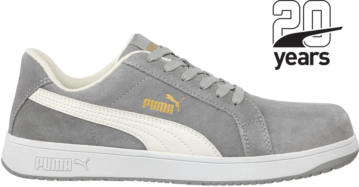Icon Suede Grey Laag S1P 640030 - Grijs von Puma Safety, Grau, 42 – Produktbild