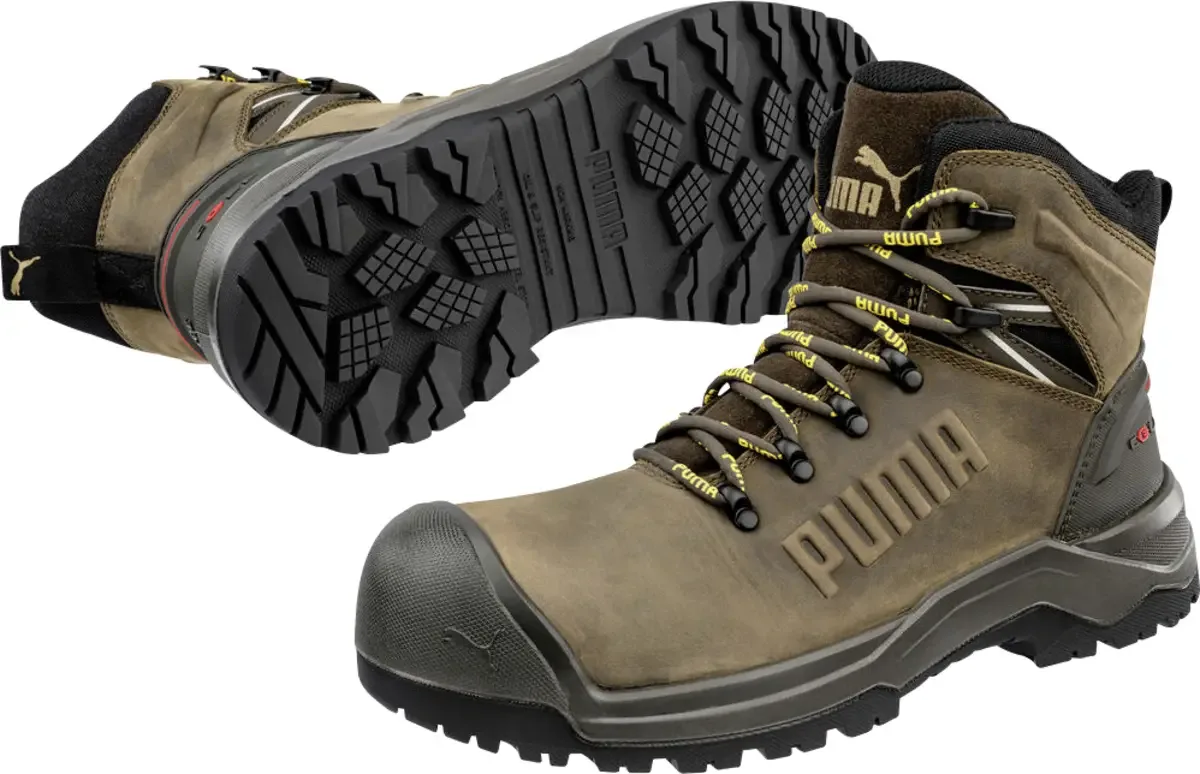 IRON HD BROWN MID S3S FO LG CI SR 632710400000048 Veiligheidsschoenen S3S Schoenmaat (EU): 48 1 paar från Puma Safety, Brun – produktbild