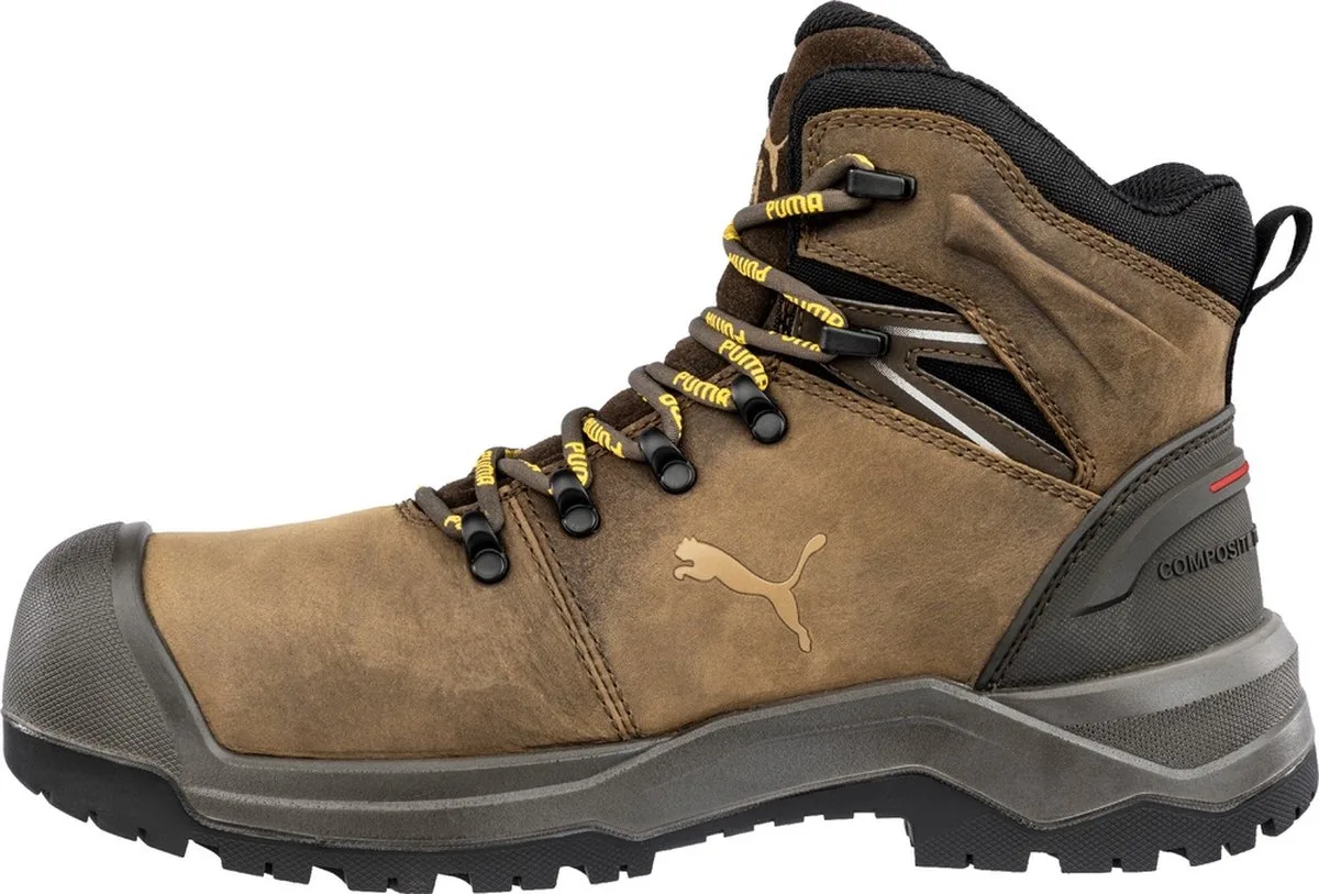 Iron HD Mid Veiligheidsschoenen klasse S3S | Bruin van Puma Safety, Bruin, 43 – productafbeelding