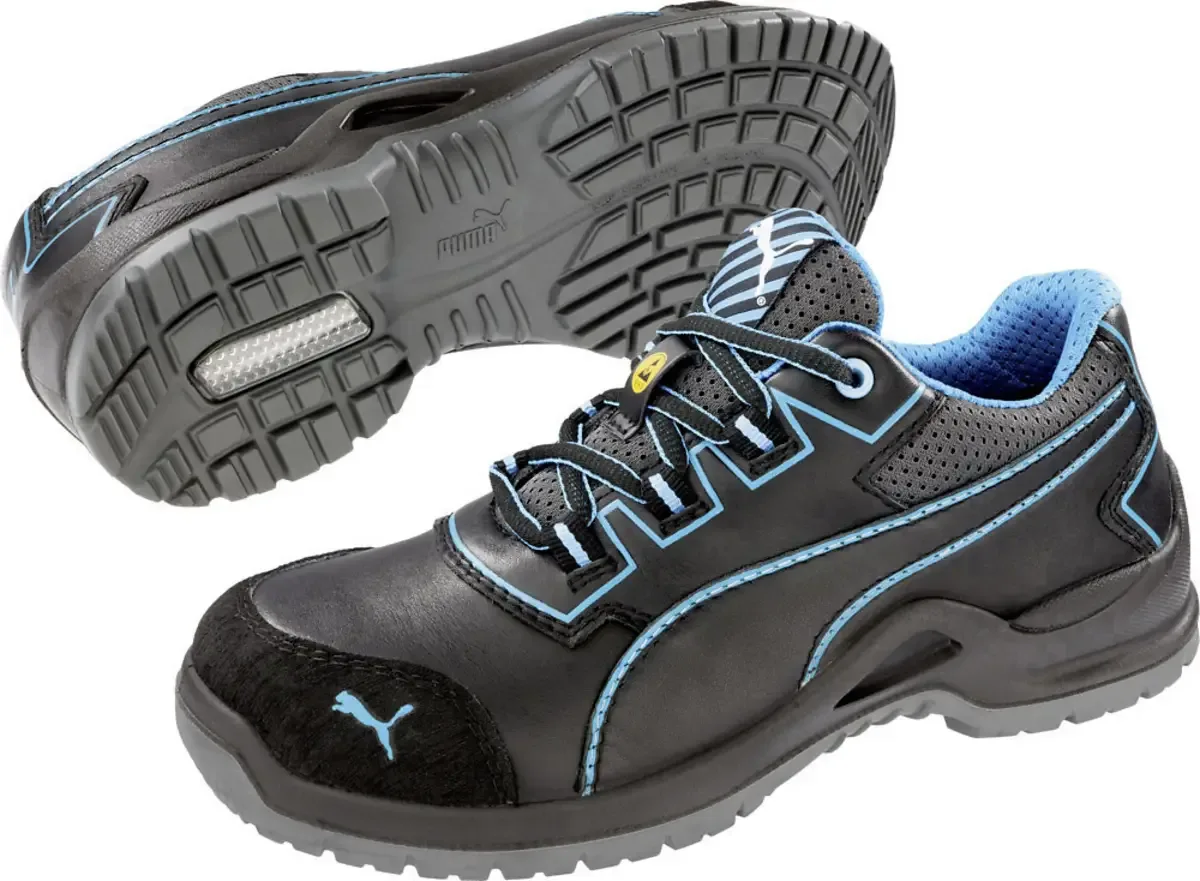 PUMA Niobe Blue Wns Low 644120-36 antistatique (ESD) Chaussures de sécurité S3 Pointure (EU): 36 noir, bleu 1 pc(s) de Puma Safety, Noir, Bleu – image du produit