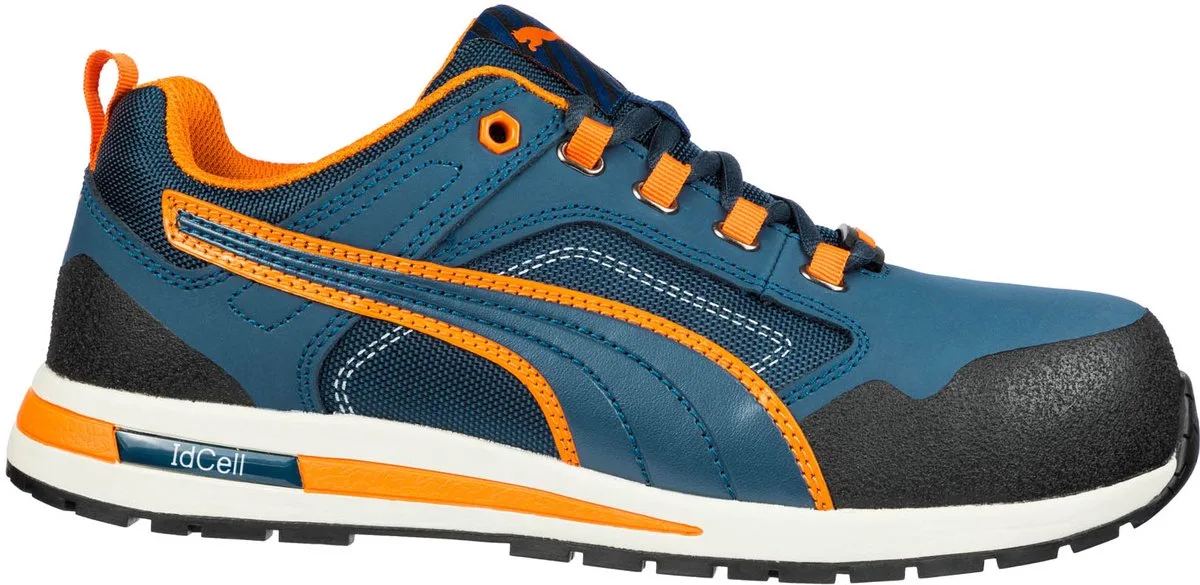 Puma Werkschoenen Crosstwist Laag S3 van Puma Safety, Blauw, Oranje – productafbeelding