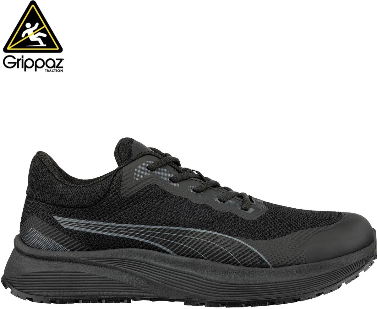 SR Spark O1 | Uniseks | Zonder veiligheidsneus | Antislip | Lichtgewicht van Puma Safety, Zwart, 35 – productafbeelding