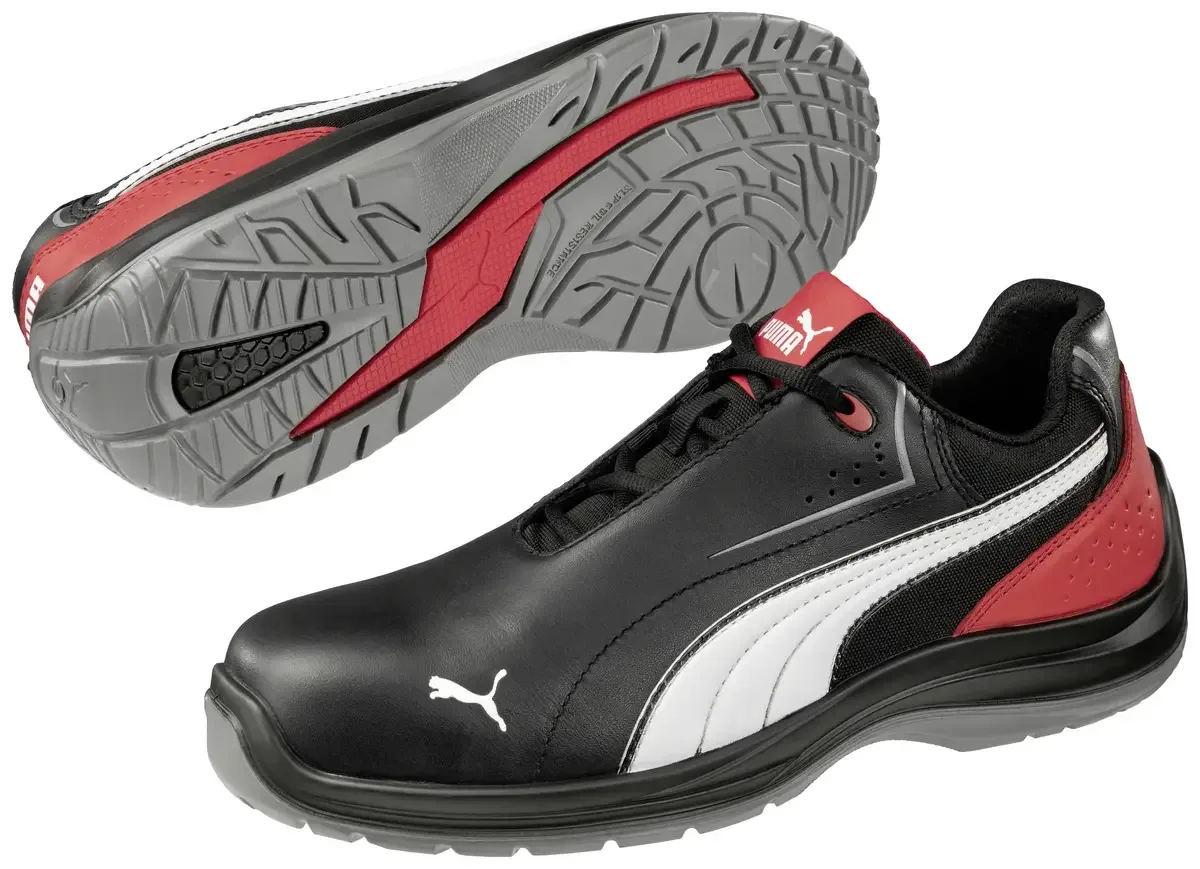Touring Black Low 643410200000036 Lage veiligheidsschoenen ESD S3 Schoenmaat (EU): 36 Zwart, Rood 1 paar fra Puma Safety, Sort, Rød – produktbillede