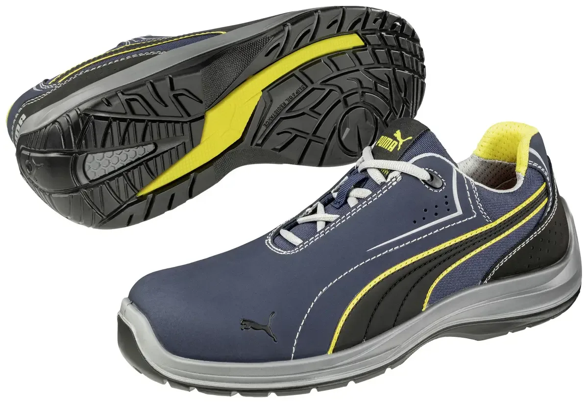 TOURING BLUE LOW SB E P WRU FO SRC 643430300000036 Veiligheidsschoenen SB Schoenmaat (EU): 36 Blauw, Zwart, Geel 1 paar de Puma Safety, Bleu, Noir, Jaune – image du produit