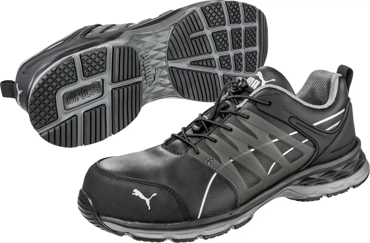 Velocity 2.0 Black Low 643840200000038 Lage veiligheidsschoenen ESD S3 Schoenmaat (EU): 38 1 paar van Puma Safety, Zwart – productafbeelding