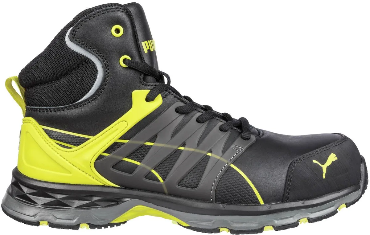 Velocity 2.0 Yellow Hoog S3 633880 - Zwart/Geel de Puma Safety, Noir, Jaune, 47 – image du produit