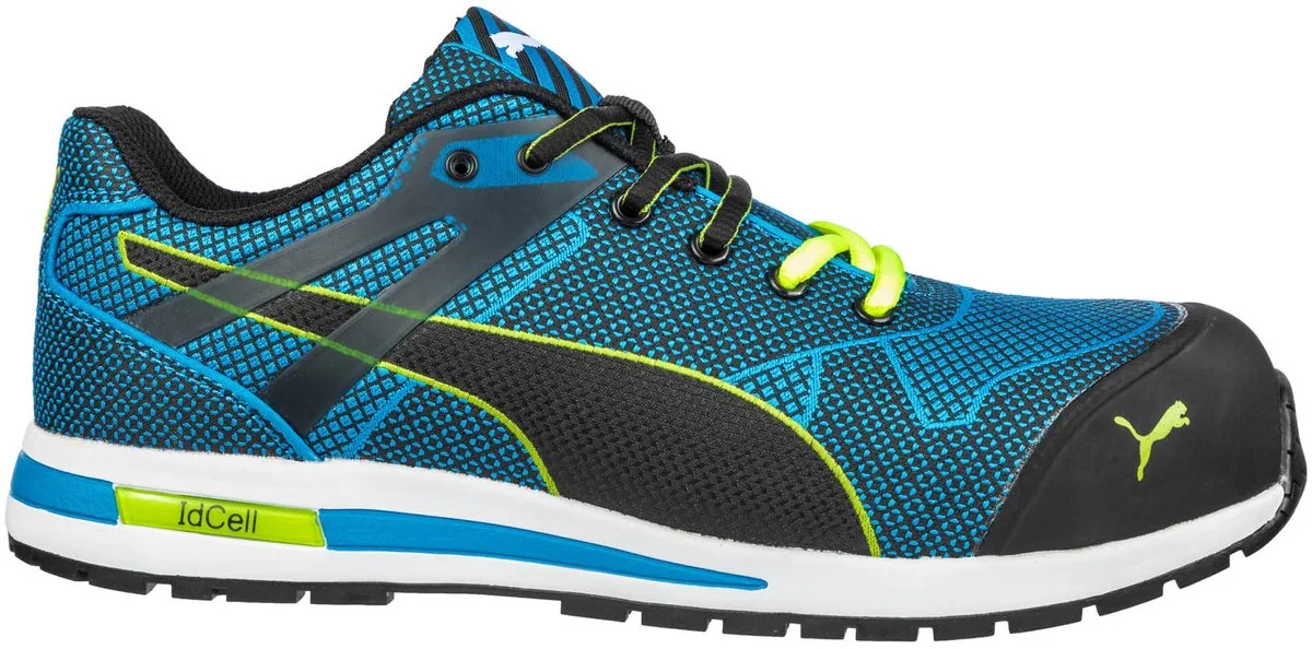 werkschoenen - Blaze Knit laag S1P van Puma Safety, Blauw, Zwart – productafbeelding