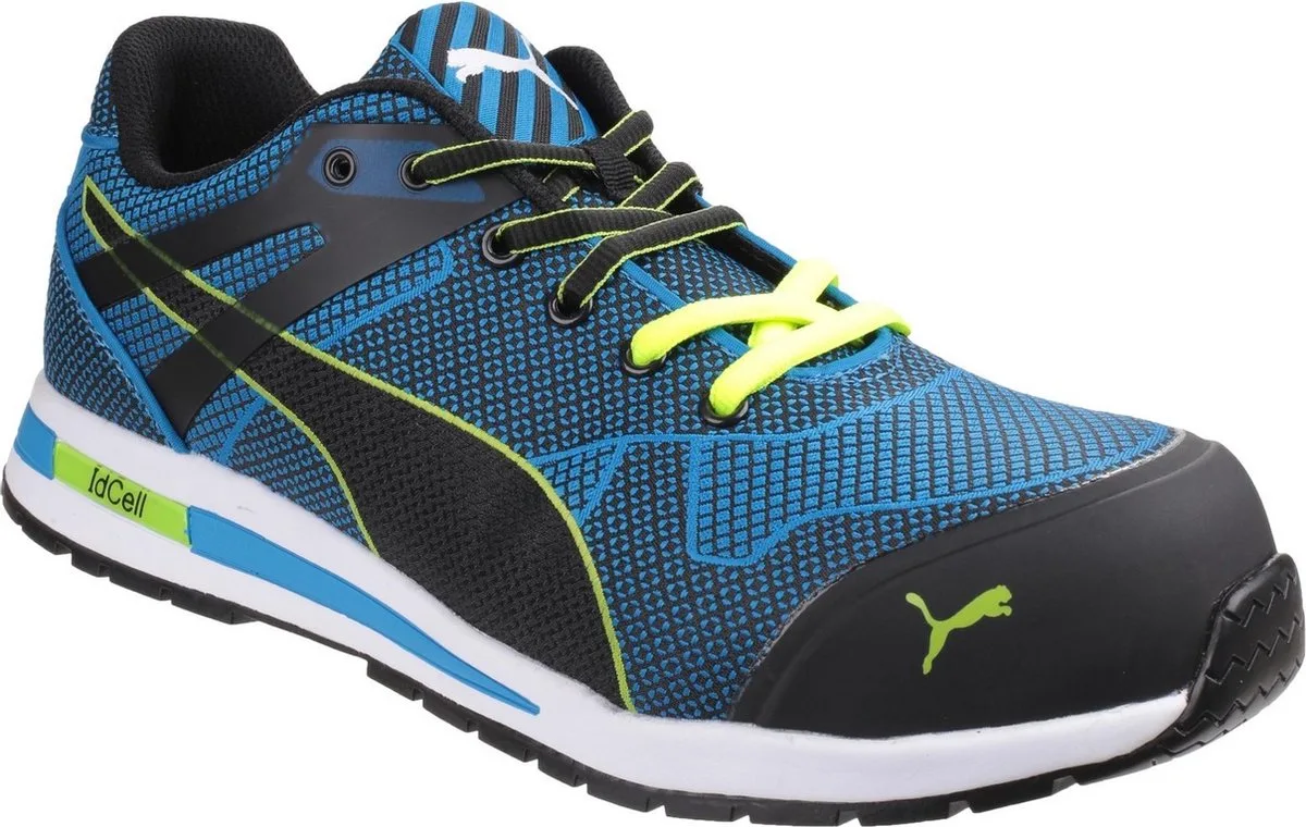 werkschoenen - Blaze Knit laag S1P van Puma Safety, Blauw, Zwart, 46 – productafbeelding