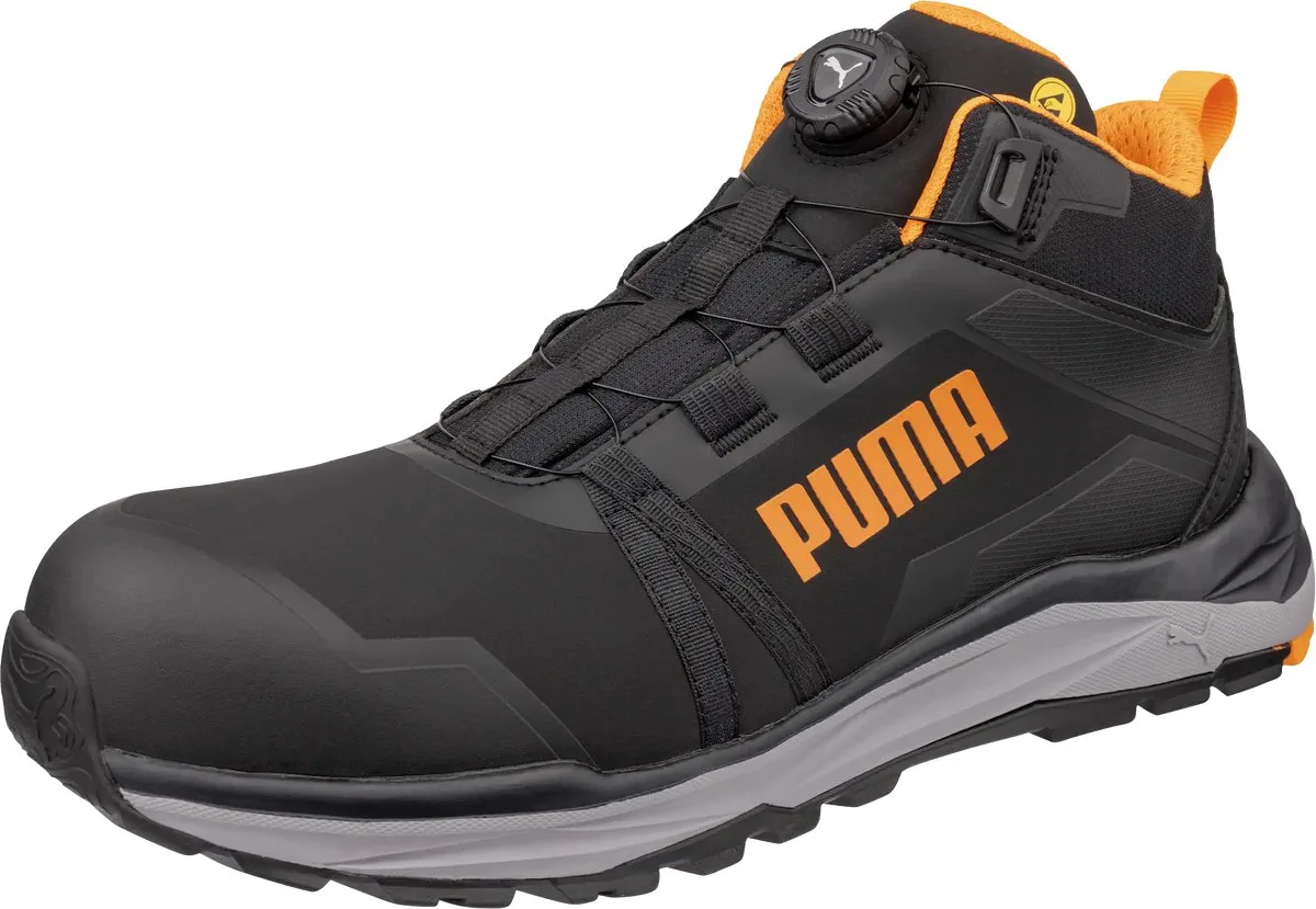 werkschoenen Kanyon Disc Hoog S3S ESD FO HRO SR 63559 de Puma Safety, Noir, Orange – image du produit