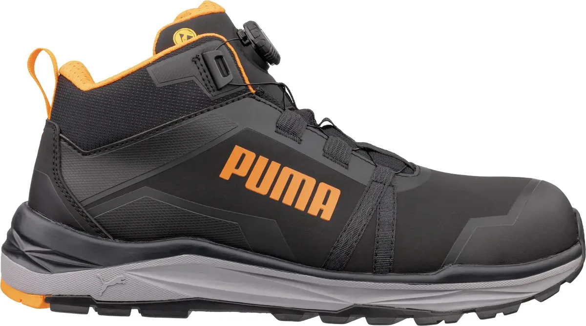 werkschoenen Kanyon Disc Hoog S3S ESD FO HRO SR 63559 de Puma Safety, Noir, Orange – image du produit