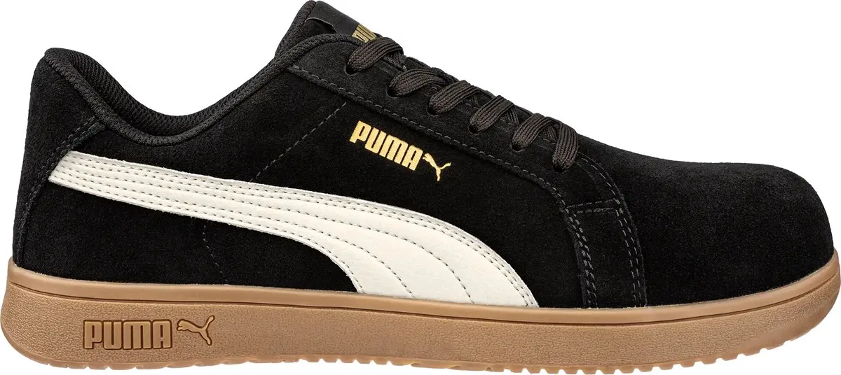 werkschoenen S1PL Iconic Black Gum 64440 van Puma Safety, Zwart – productafbeelding