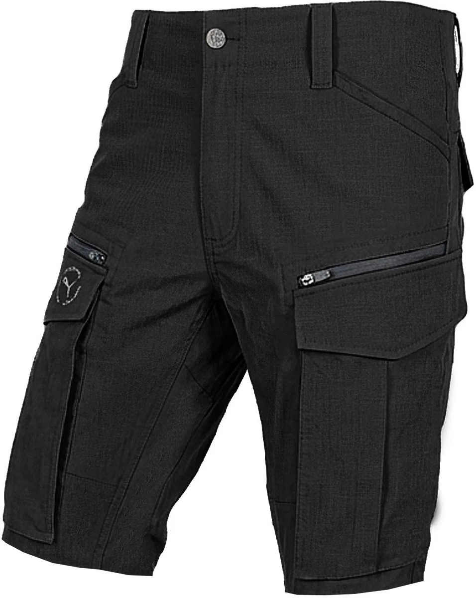 Workwear cargoshorts, korte werkbroek voor heren - Stevige shorts met stretch en ripstop-stof - Elastische tailleband - Verhoogd achterpand - Hamerlus - Mobiele telefoonzak - Zwart - W33 de Puma Safety, Noir – image du produit