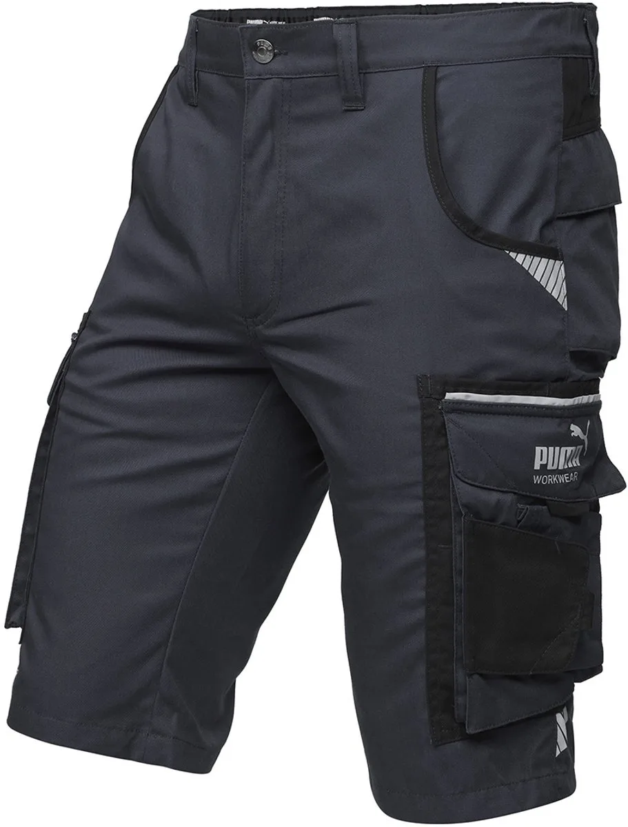 WORKWEAR PRECISION X Shorts Anthrazit/Schwarz van Puma Safety, Antraciet, Zwart, 44 – productafbeelding