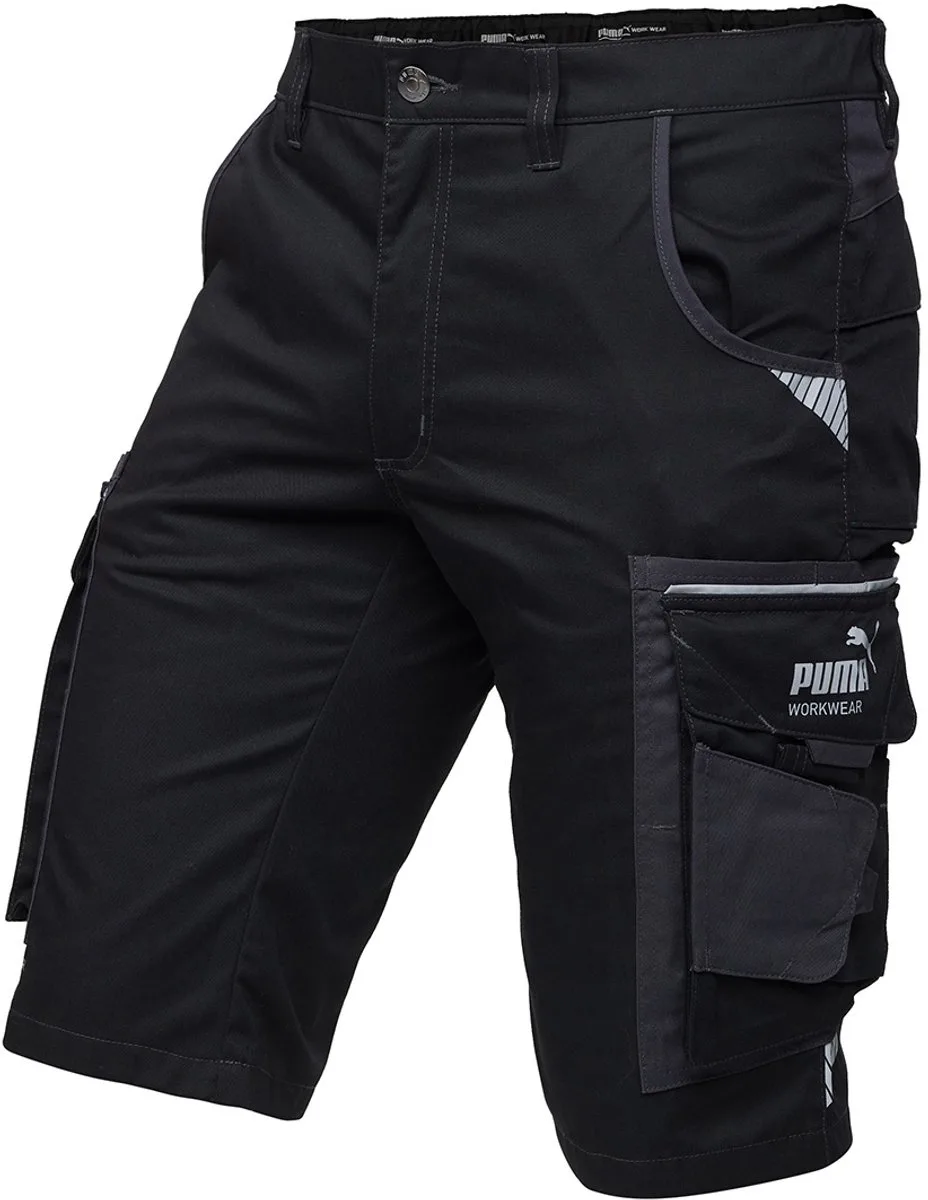WORKWEAR PRECISION X Shorts Schwarz/Anthrazie von Puma Safety, Schwarz, Anthrazie, 42 – Produktbild
