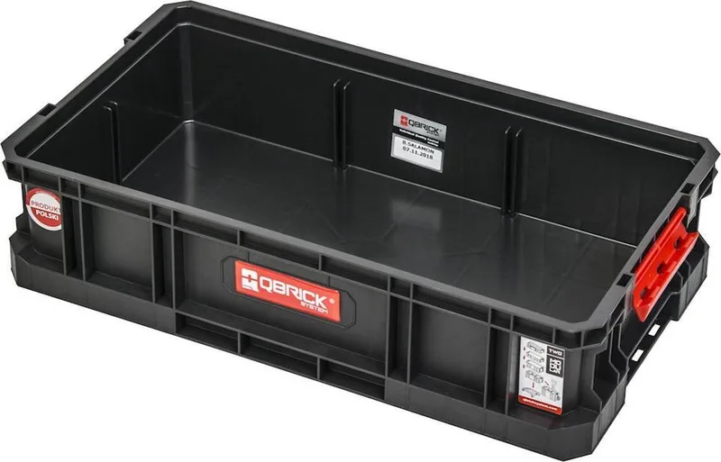 Gereedschapskist 100 systeem TWEE van Qbrick System, Zwart – productafbeelding