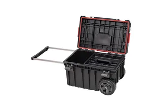 gereedschapskist met wielen - System ONE - TROLLEY VARIO van Qbrick System, Zwart, Rood – productafbeelding 5 van 5