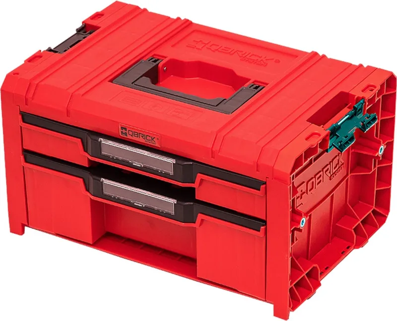 Gereedschapskist System PRO Drawer 2 - QBRICK SKRQPROD2E2CCZEPG003 van Qbrick System, Rood – productafbeelding