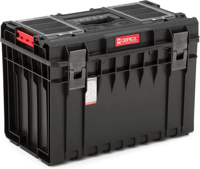 Gereedschapskoffer 450 Profi System One - 2 organzisers - 2 verdelers van Qbrick System, Zilver – productafbeelding