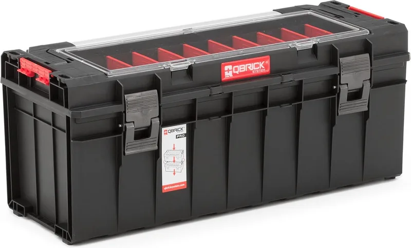 Gereedschapskoffer - Pro 700 - Organisator von Qbrick System, Schwarz – Produktbild