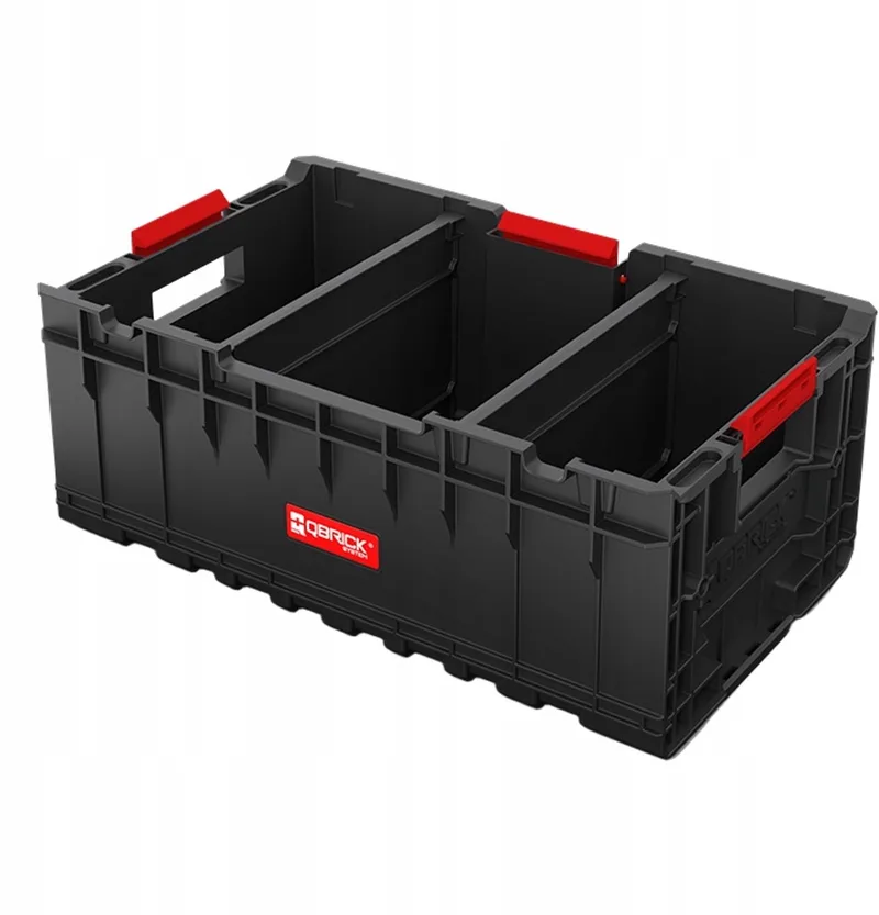 ONE 2.0 Plus Grote Gereedschapskist 35L Open Bak von Qbrick System, Schwarz – Produktbild