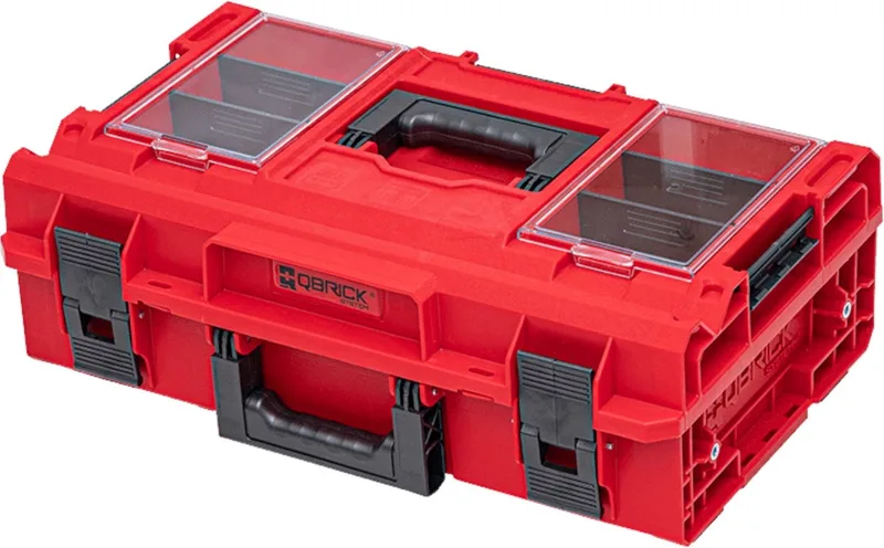 ONE 200 2.0 Profi RED ULTRA HD Modulaire gereedschapskoffer 585 x 385 x 190 mm 15,4 l stapelbaar IP66 by Qbrick System, Red – product image