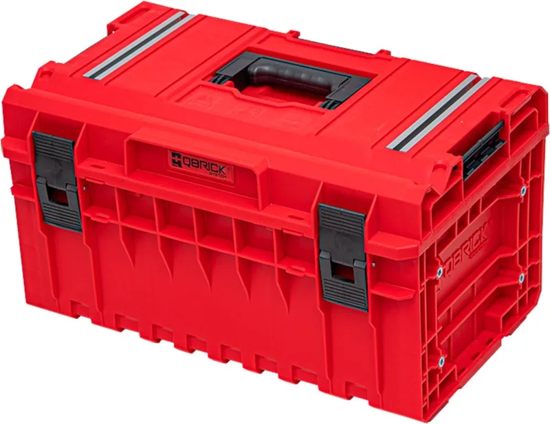 ONE 350 2.0 Technology RED ULTRA HD Modulaire gereedschapskoffer 585 x 385 x 320 mm 38 l stapelbaar IP66 van Qbrick System, Rood – productafbeelding