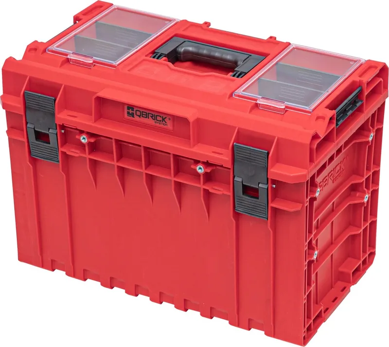 ONE 450 2.0 PROFI ULTRA HD Modulaire gereedschapskoffer 585 x 385 x 420 mm 52 l stapelbaar IP66 von Qbrick System, Rot – Produktbild