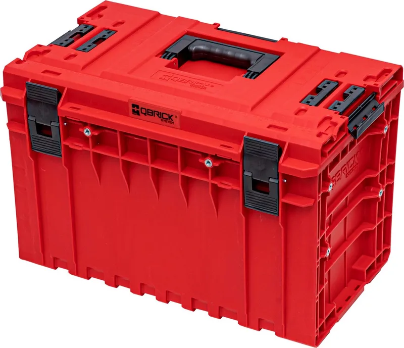 ONE 450 2.0 Vario RED ULTRA HD Modulaire gereedschapskoffer 585 x 385 x 420 mm 52 l stapelbaar IP66 von Qbrick System, Rot – Produktbild