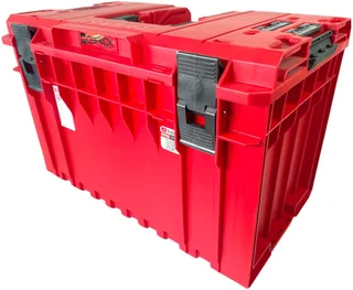 ONE 450 Vario RED ULTRA HD Custom gereedschapskoffer modulaire organizer 585 x 385 x 420 mm 52 l stapelbaar IP66 - oude versie by Qbrick System, Red – product image 1 of 5