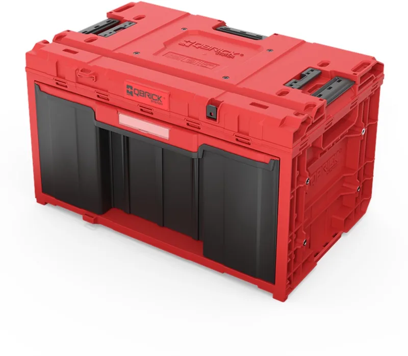 ONE Lade 1 Gereedschapskist 2.0 Ultra HD Op maat gemaakte gereedschapskist 587 x 380 x 340 mm 32,5 L met één lade von Qbrick System, Rot – Produktbild