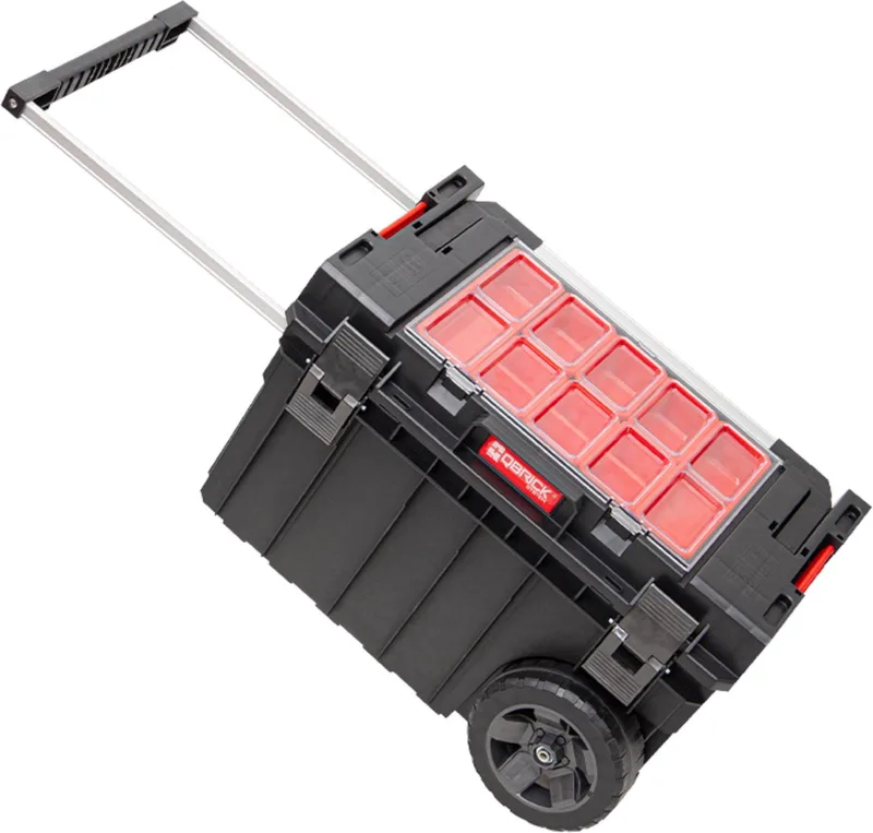 ONE Trolley Expert gereedschapskoffer 605 x 405 x 345 mm 44 l von Qbrick System, Rot – Produktbild