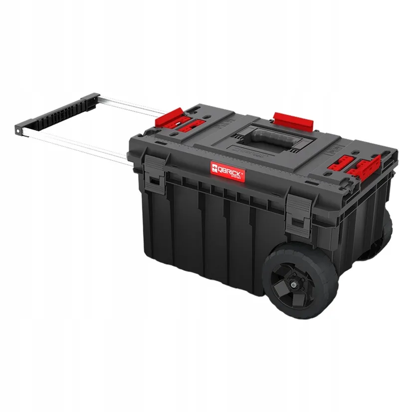 ONE Trolley Vario Gereedschapskist op Wielen 44L von Qbrick System, Rot – Produktbild